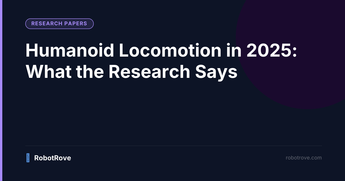 Humanoid Locomotion in 2025: What the Research Says