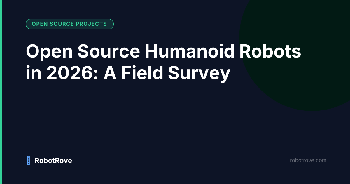 Open Source Humanoid Robots in 2026: A Field Survey